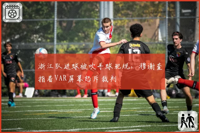 浙江队进球被吹手球犯规，穆谢奎指着VAR屏幕怒斥裁判